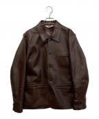 BEN DAVISベンデイビス）の古着「レザージャケット」｜ブラウン