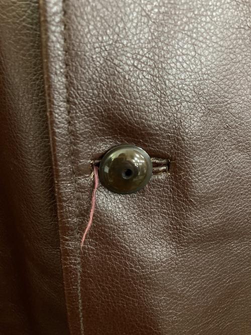 BEN DAVIS（ベンデイビス）BEN DAVIS (ベンデイビス) レザージャケット ブラウン サイズ:Lの古着・服飾アイテム