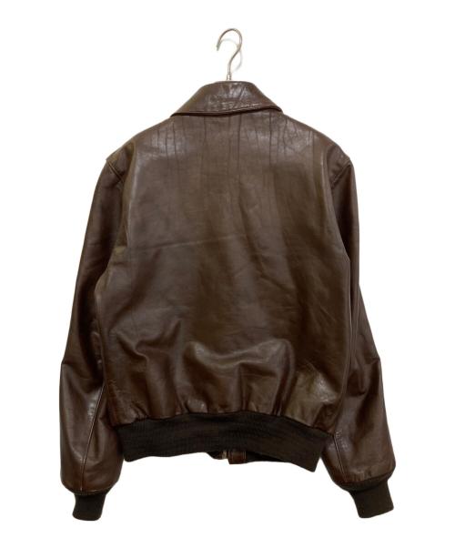 FLIGHT APPAREL INDUSTRIES INC（フライトアパレルインダストリーズ）FLIGHT APPAREL INDUSTRIES INC (フライトアパレルインダストリーズ) A-2レザージャケット ブラウン サイズ:40の古着・服飾アイテム