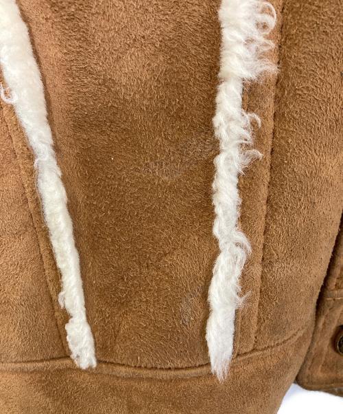 US（ユーエス）US (ユーエス) リアルムートンジャケット ベージュ サイズ:Lの古着・服飾アイテム