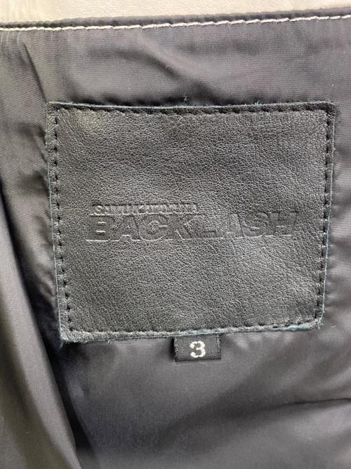 ISAMU KATAYAMA BACKLASH（イサムカタヤマ・バックラッシュ）ISAMU KATAYAMA BACKLASH (イサムカタヤマ・バックラッシュ) BRITANIA カンガルーレザーダウンジャケット ホワイト サイズ:3の古着・服飾アイテム