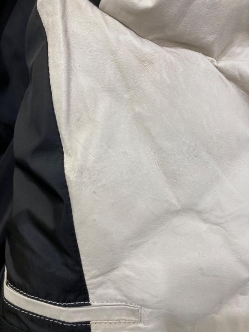 ISAMU KATAYAMA BACKLASH（イサムカタヤマ・バックラッシュ）ISAMU KATAYAMA BACKLASH (イサムカタヤマ・バックラッシュ) BRITANIA カンガルーレザーダウンジャケット ホワイト サイズ:3の古着・服飾アイテム