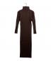 PLEATS PLEASE (プリーツプリーズ) プリーツハイネックロングワンピース　PP84-JH132 ブラウン サイズ:2：12000円