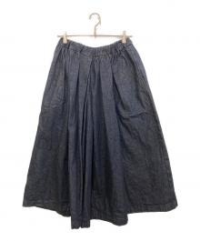 Traditional Weatherwear（トラディショナルウェザーウェア）の古着「キュロットデニムパンツ」｜ブルー