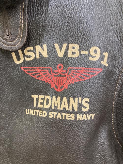 TED COMPANY（テッドカンパニー）TED COMPANY (テッドカンパニー) A2 フライトジャケット ブラウン サイズ:38の古着・服飾アイテム