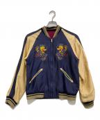 テーラー東洋テーラートウヨウ）の古着「リバーシブルサテンスカジャン　TT11696」｜ブルー