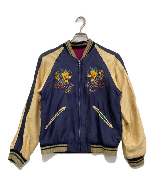 テーラー東洋（テーラートウヨウ）テーラー東洋 (テーラートウヨウ) リバーシブルサテンスカジャン　TT11696 ブルー サイズ:Sの古着・服飾アイテム