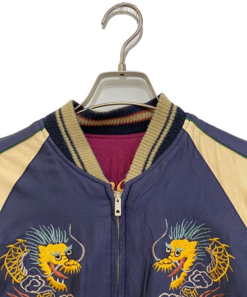 テーラー東洋（テーラートウヨウ）テーラー東洋 (テーラートウヨウ) リバーシブルサテンスカジャン　TT11696 ブルー サイズ:Sの古着・服飾アイテム