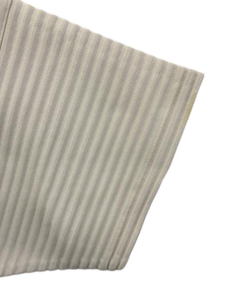 HOMME PLISSE ISSEY MIYAKE（オム プリッセ イッセイ ミヤケ）HOMME PLISSE ISSEY MIYAKE (オム プリッセ イッセイ ミヤケ) プリーツカットソー　HP31JK193 ホワイト サイズ:3の古着・服飾アイテム