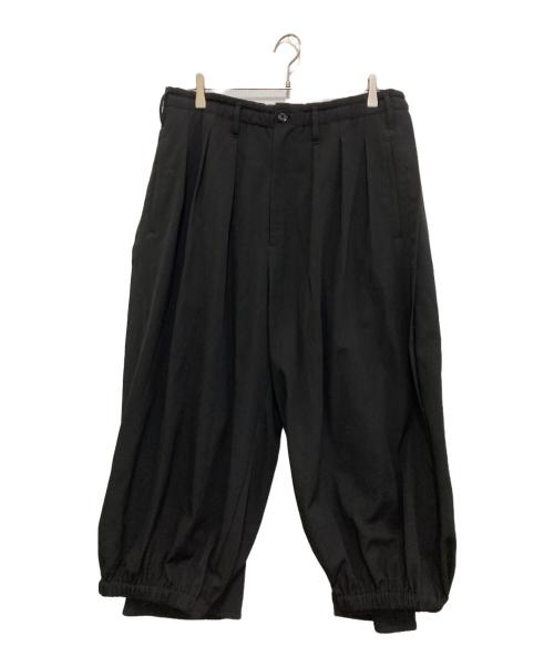 GROUND Y（グラウンドワイ）GROUND Y (グラウンドワイ) Balloon Crow Pants　GP-P09-100 ブラック サイズ:3の古着・服飾アイテム