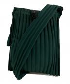 HOMME PLISSE ISSEY MIYAKEオム プリッセ イッセイ ミヤケ）の古着「プリーツミニショルダーバッグ　HP33AG407」｜グリーン