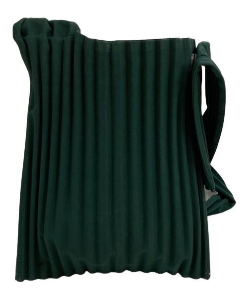 HOMME PLISSE ISSEY MIYAKE（オム プリッセ イッセイ ミヤケ）HOMME PLISSE ISSEY MIYAKE (オム プリッセ イッセイ ミヤケ) プリーツミニショルダーバッグ　HP33AG407 グリーンの古着・服飾アイテム
