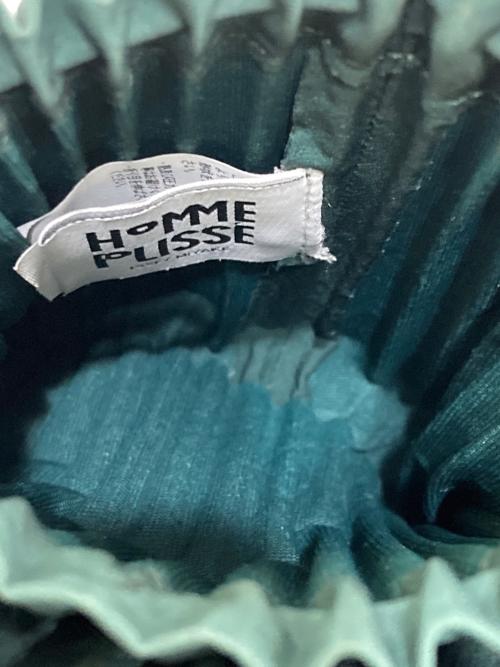 HOMME PLISSE ISSEY MIYAKE（オム プリッセ イッセイ ミヤケ）HOMME PLISSE ISSEY MIYAKE (オム プリッセ イッセイ ミヤケ) プリーツミニショルダーバッグ　HP33AG407 グリーンの古着・服飾アイテム