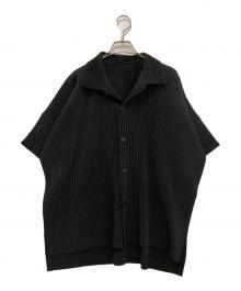 HOMME PLISSE ISSEY MIYAKE（オム プリッセ イッセイ ミヤケ）の古着「MONTHLY COLOR JULY SHIRT　HP43JJ102」｜ブラック