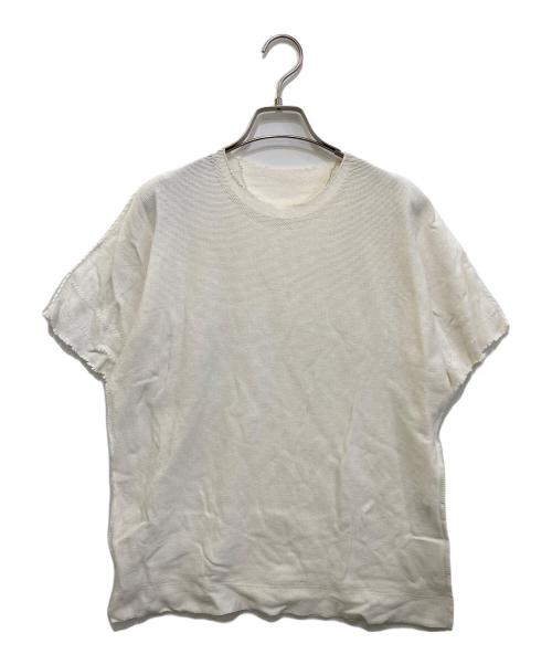 A-POC ABLE ISSEY MIYAKE（エイポック エイブル イッセイ ミヤケ）A-POC ABLE ISSEY MIYAKE (エイポック エイブル イッセイ ミヤケ) ニットTシャツ　AT41KK433 ホワイト サイズ:1の古着・服飾アイテム