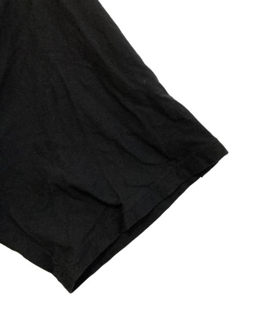 GROUND Y（グラウンドワイ）GROUND Y (グラウンドワイ) COTTON JERSEY FRONT RAGLAN SLIT T-SHIRT SHORT SLEEVES ブラック サイズ:3の古着・服飾アイテム