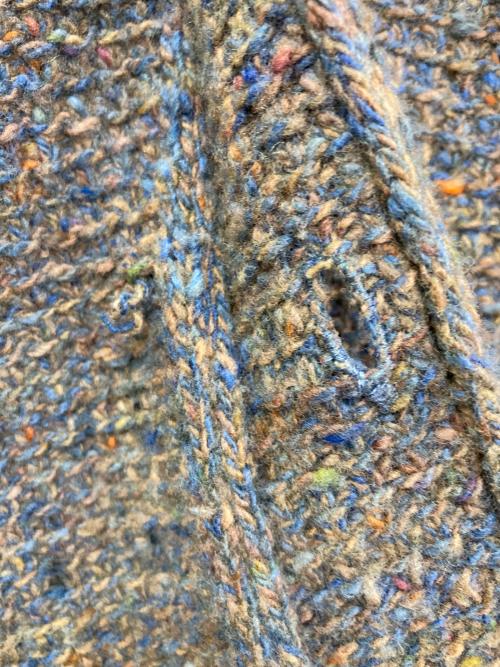 Cruciani（クルチアーニ）Cruciani (クルチアーニ) メランジニットジャケット グレー サイズ:50の古着・服飾アイテム