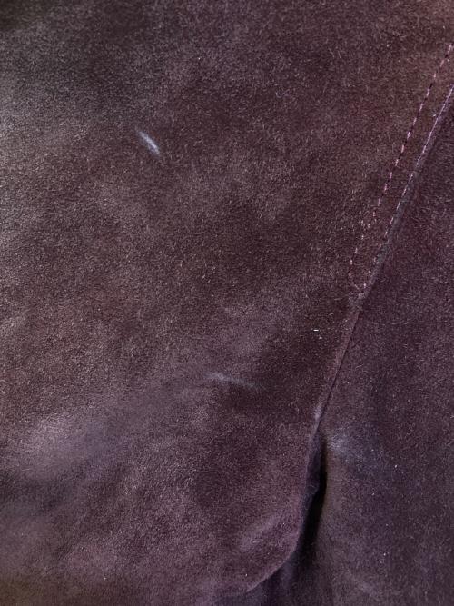 LOEWE（ロエベ）LOEWE (ロエベ) ファースエードコート レッド サイズ:42の古着・服飾アイテム