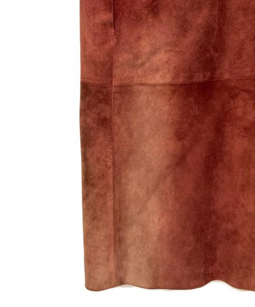 LOEWE（ロエベ）LOEWE (ロエベ) ファースエードコート レッド サイズ:42の古着・服飾アイテム