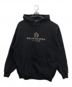 BALENCIAGAバレンシアガ）の古着「BB PARIS Hoodie　570811 TGV70」｜ブラック
