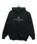 BALENCIAGA（バレンシアガ）の古着「BB PARIS Hoodie　570811 TGV70」｜ブラック