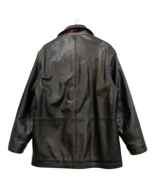 Timberland（ティンバーランド）Timberland (ティンバーランド) レザージップコート ブラック サイズ:Mの古着・服飾アイテム