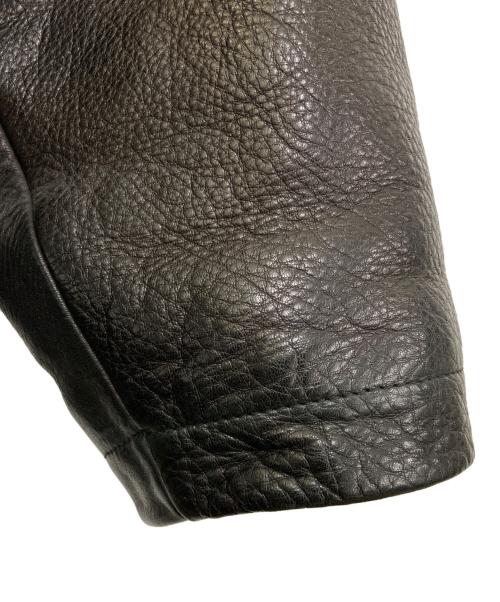 Timberland（ティンバーランド）Timberland (ティンバーランド) レザージップコート ブラック サイズ:Mの古着・服飾アイテム