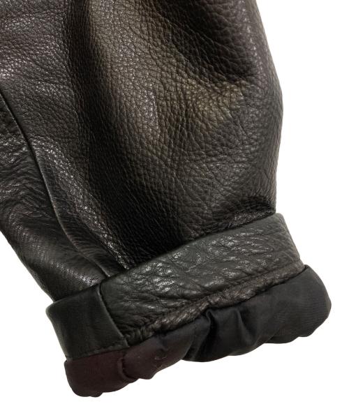 Timberland（ティンバーランド）Timberland (ティンバーランド) レザージップコート ブラック サイズ:Mの古着・服飾アイテム