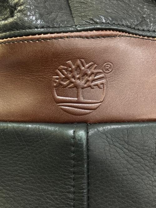 Timberland（ティンバーランド）Timberland (ティンバーランド) レザージップコート ブラック サイズ:Mの古着・服飾アイテム