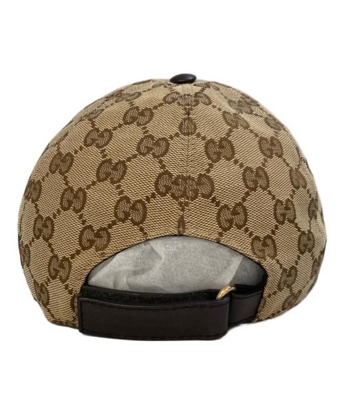 GUCCI（グッチ）GUCCI (グッチ) GGキャンバスベースボールキャップ　200035 ベージュの古着・服飾アイテム