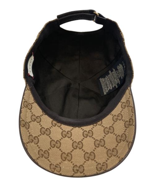 GUCCI（グッチ）GUCCI (グッチ) GGキャンバスベースボールキャップ　200035 ベージュの古着・服飾アイテム