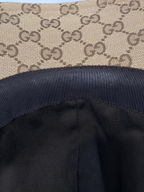 GUCCI（グッチ）GUCCI (グッチ) GGキャンバスベースボールキャップ　200035 ベージュの古着・服飾アイテム