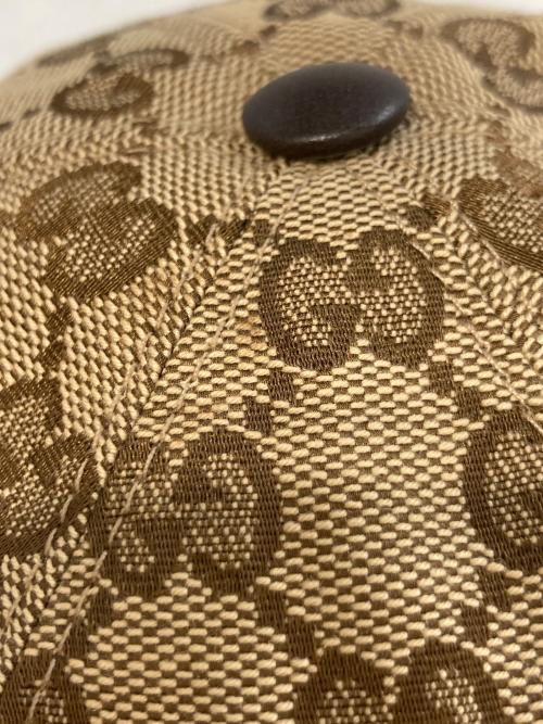 GUCCI（グッチ）GUCCI (グッチ) GGキャンバスベースボールキャップ　200035 ベージュの古着・服飾アイテム