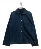 R BY 45rpmアールバイフォーティファイブアールピーエム）の古着「インディゴ染めスウェットジャケット」｜インディゴ