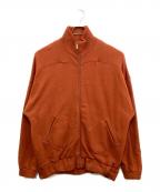 LES TIENレスティエン）の古着「ジップアップスウェットブルゾン」｜オレンジ