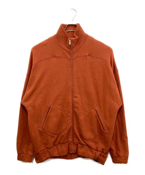 LES TIEN（レスティエン）LES TIEN (レスティエン) ジップアップスウェットブルゾン オレンジ サイズ:Mの古着・服飾アイテム