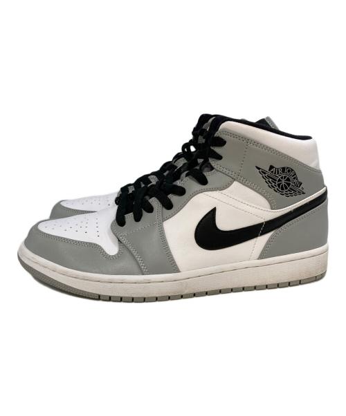 NIKE（ナイキ）NIKE (ナイキ) AIR JORDAN 1 MID LT SMOKE GREY/BLACK-WHITE グレー サイズ:27.5の古着・服飾アイテム