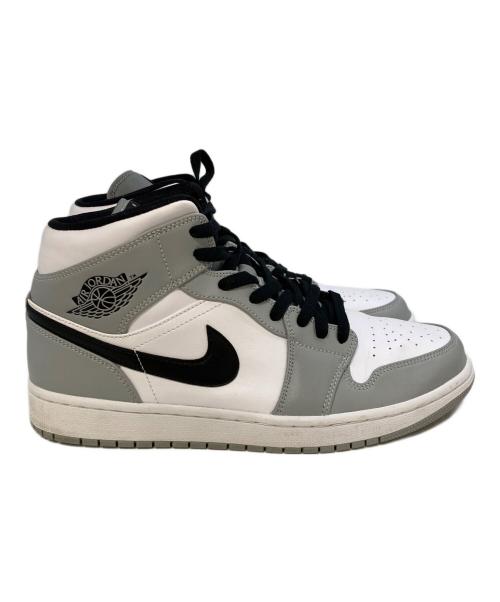 NIKE（ナイキ）NIKE (ナイキ) AIR JORDAN 1 MID LT SMOKE GREY/BLACK-WHITE グレー サイズ:27.5の古着・服飾アイテム