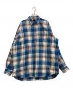 DAIWA PIER39ダイワ ピア39）の古着「Tech Work Shirts Flannel Plaids」｜ブルー