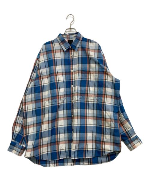 DAIWA PIER39（ダイワ ピア39）DAIWA PIER39 (ダイワ ピア39) Tech Work Shirts Flannel Plaids ブルー サイズ:Lの古着・服飾アイテム