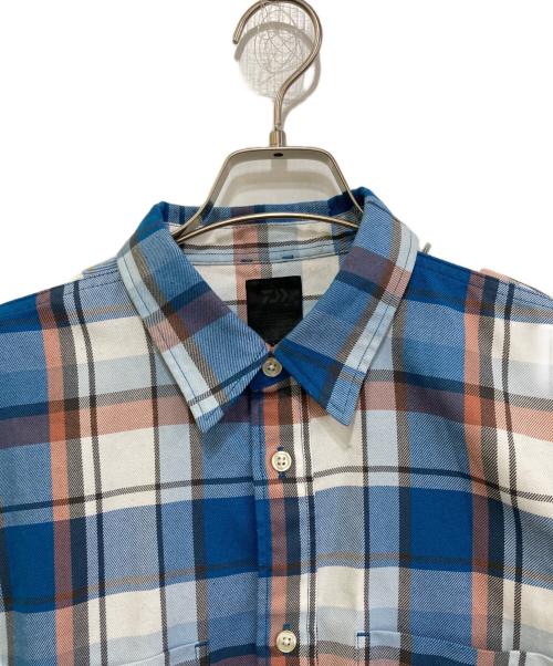 DAIWA PIER39（ダイワ ピア39）DAIWA PIER39 (ダイワ ピア39) Tech Work Shirts Flannel Plaids ブルー サイズ:Lの古着・服飾アイテム