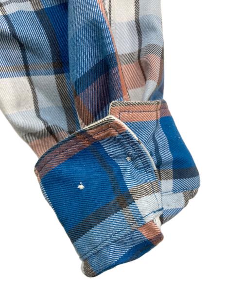 DAIWA PIER39（ダイワ ピア39）DAIWA PIER39 (ダイワ ピア39) Tech Work Shirts Flannel Plaids ブルー サイズ:Lの古着・服飾アイテム