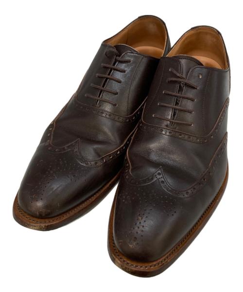 SCOTCH GRAIN（スコッチグレイン）SCOTCH GRAIN (スコッチグレイン) ウィングチップシューズ ブラウン サイズ:26の古着・服飾アイテム