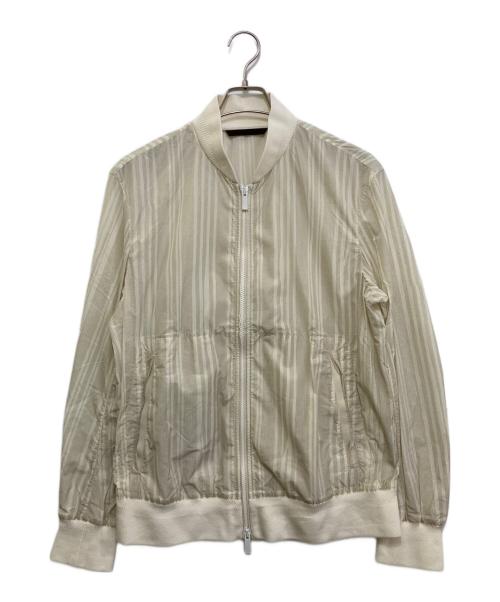 ERMENEGILDO ZEGNA（エルメネジルド・ゼニア）ERMENEGILDO ZEGNA (エルメネジルド・ゼニア) ナイロンブルゾン アイボリー サイズ:50の古着・服飾アイテム
