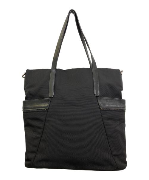 JIMMY CHOO（ジミーチュウ）JIMMY CHOO (ジミーチュウ) ナイロンキャンバストートバッグ ブラックの古着・服飾アイテム