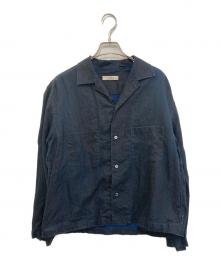 nestrobe confect（ネストローブ コンフェクト）の古着「インディゴ染めリネンシャツ」｜ネイビー