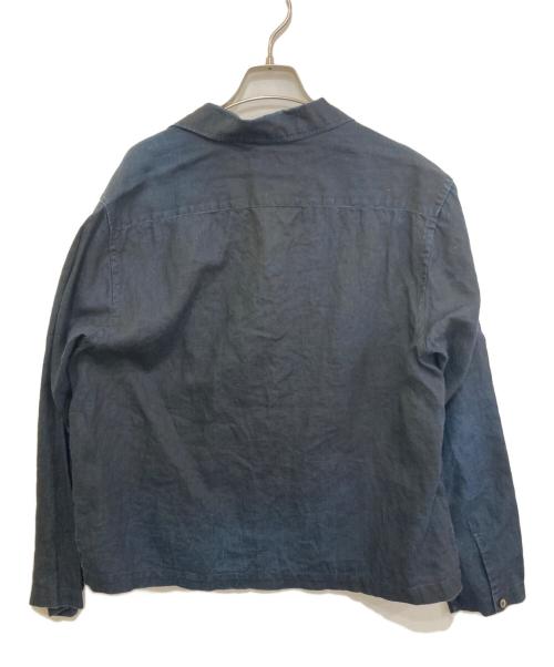 nestrobe confect（ネストローブ コンフェクト）nestrobe confect (ネストローブ コンフェクト) インディゴ染めリネンシャツ ネイビー サイズ:34の古着・服飾アイテム