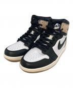NIKEナイキ）の古着「WMNS AIR JORDAN 1 RETRO HI OG　FD2596-021」｜ベージュ×ブラック×ホワイト