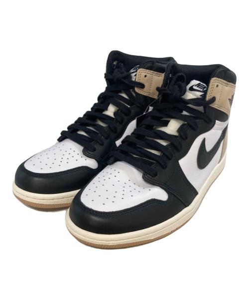 NIKE（ナイキ）NIKE (ナイキ) WMNS AIR JORDAN 1 RETRO HI OG　FD2596-021 ベージュ×ブラック×ホワイト サイズ:26.5 未使用品の古着・服飾アイテム