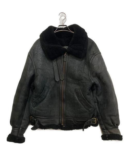 AVIREX（アヴィレックス）AVIREX (アヴィレックス) B-3 ムートン フライトジャケット ブラック サイズ:38の古着・服飾アイテム